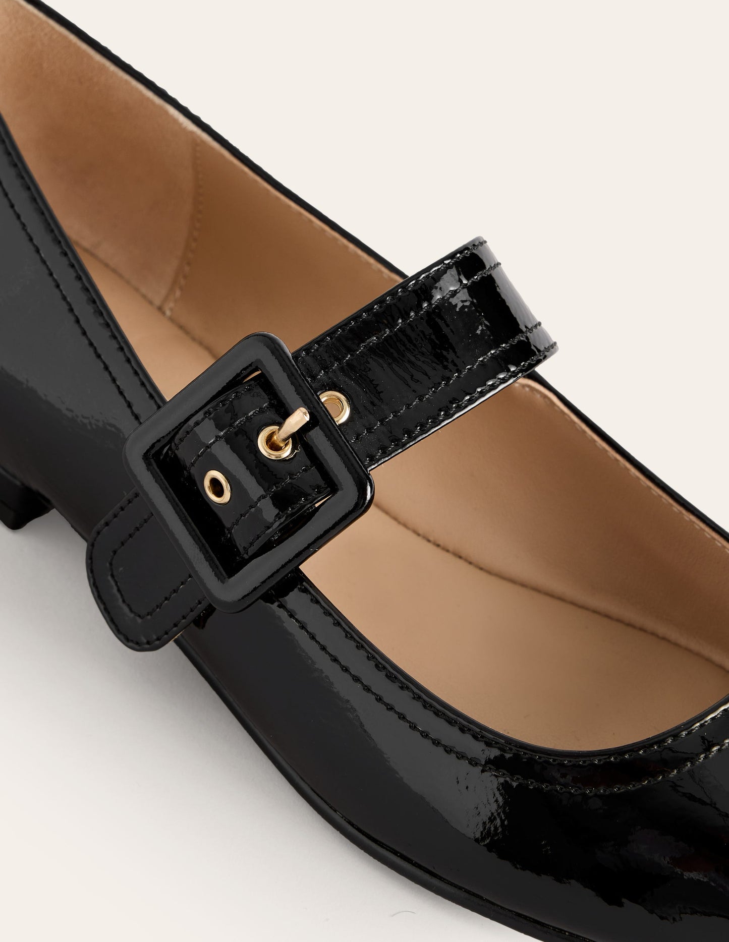 Vic Chisel Toe Mary Janes-Black Patent