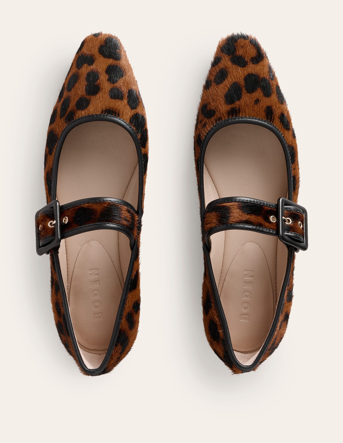 Vic Chisel Toe Mary Janes-Leopard