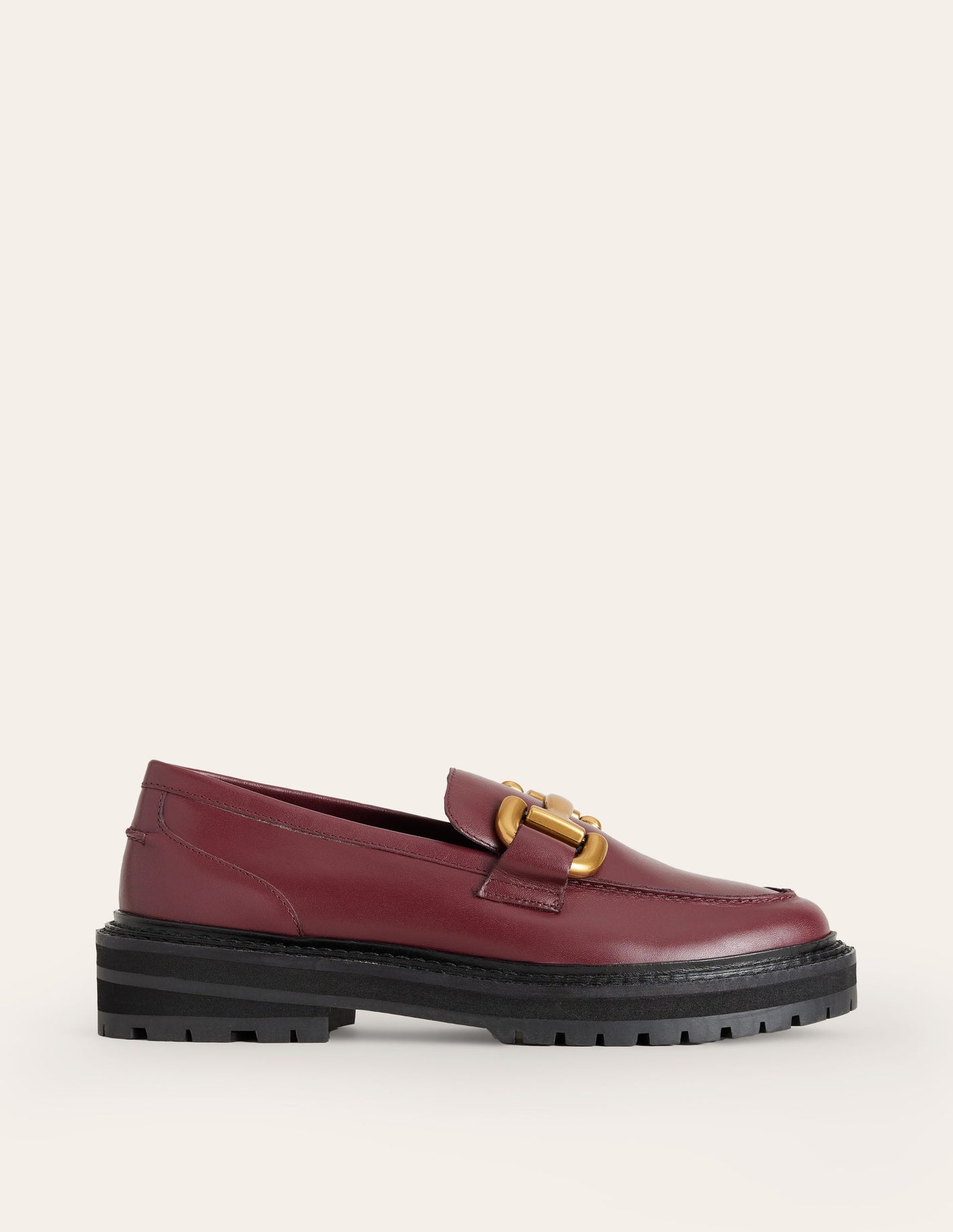 Iris Chunky Snaffle Loafers-Oxblood