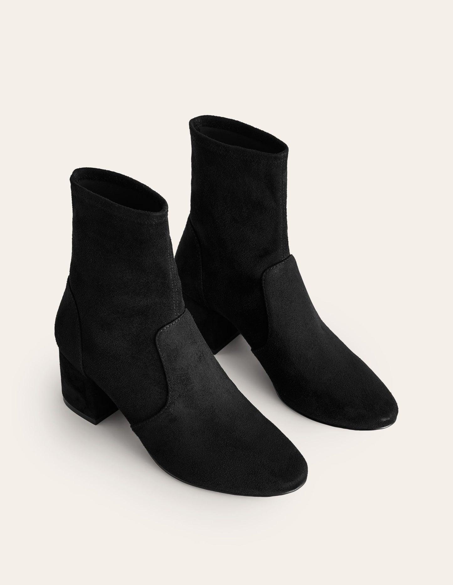 Stretch Ankle Boots-Black