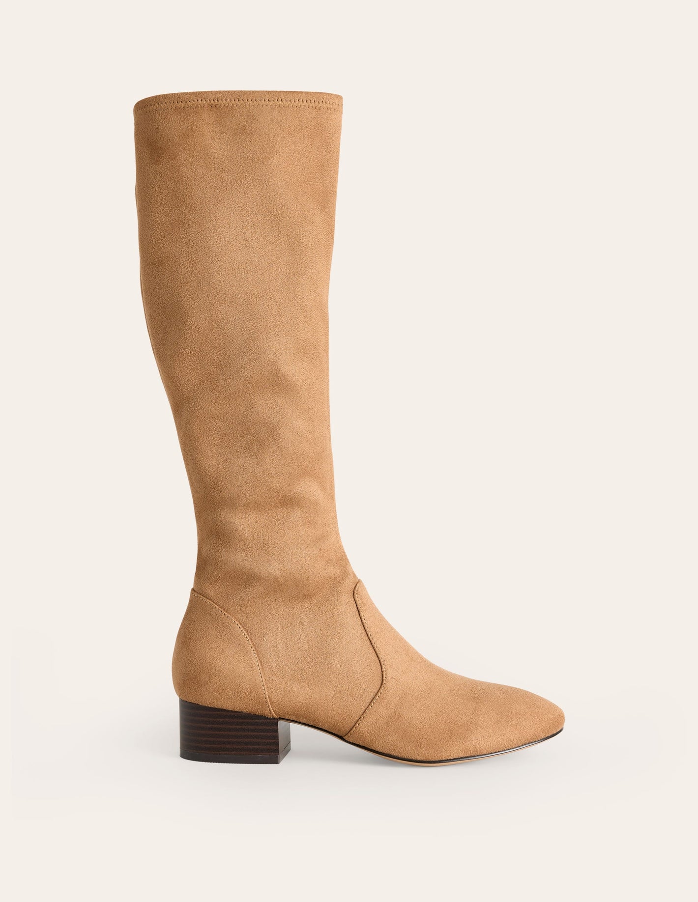 Flat Stretch Knee Boots-Acorn