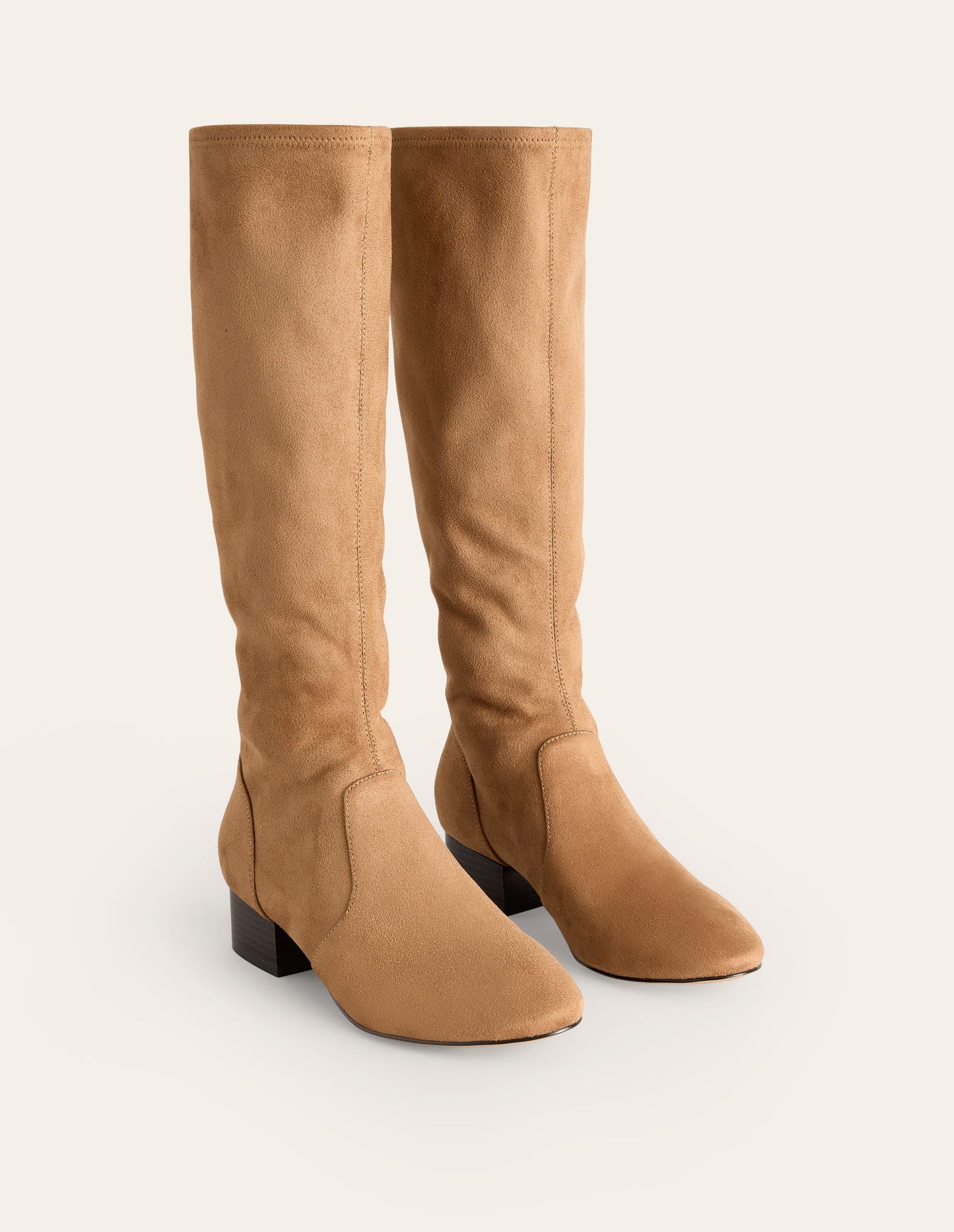 Flat Stretch Knee Boots-Acorn