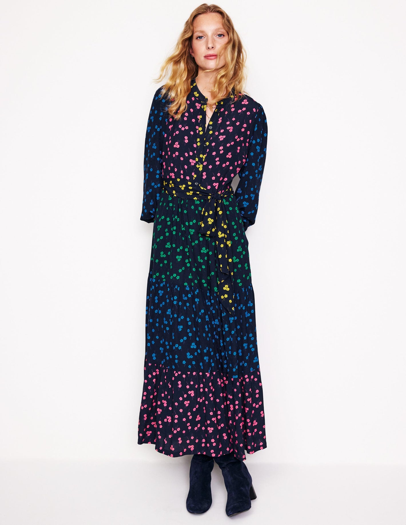 Alba Viscose Maxi Dress-Fruit Dove, Fall Spring