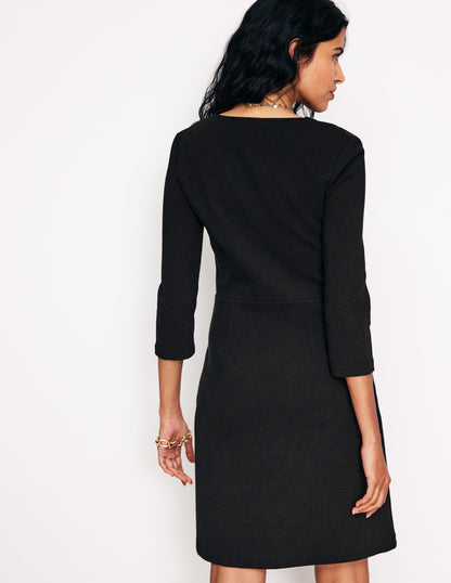 Bronte Ottoman Dress-Black