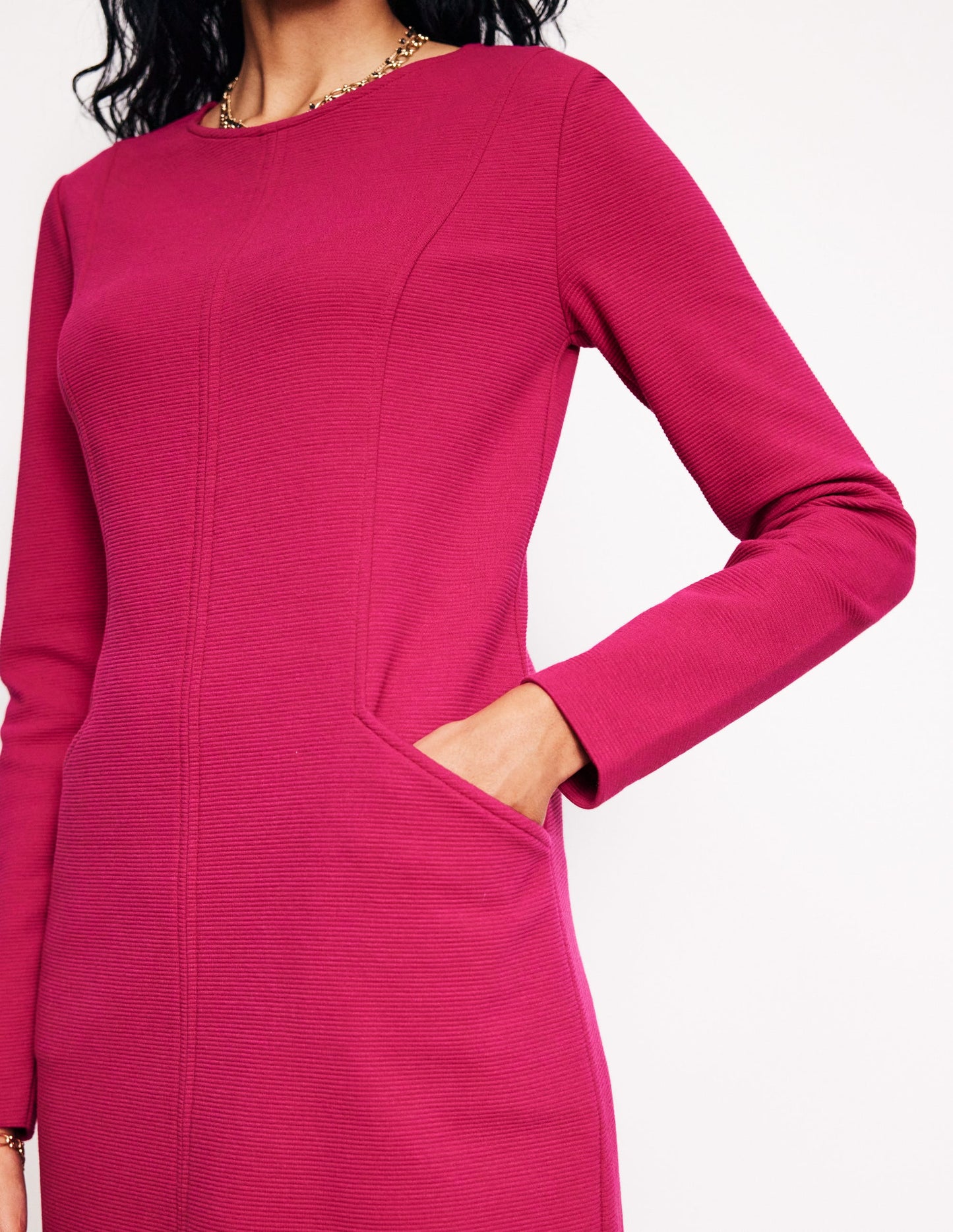 Ellen Ottoman Dress-Cherry Jam