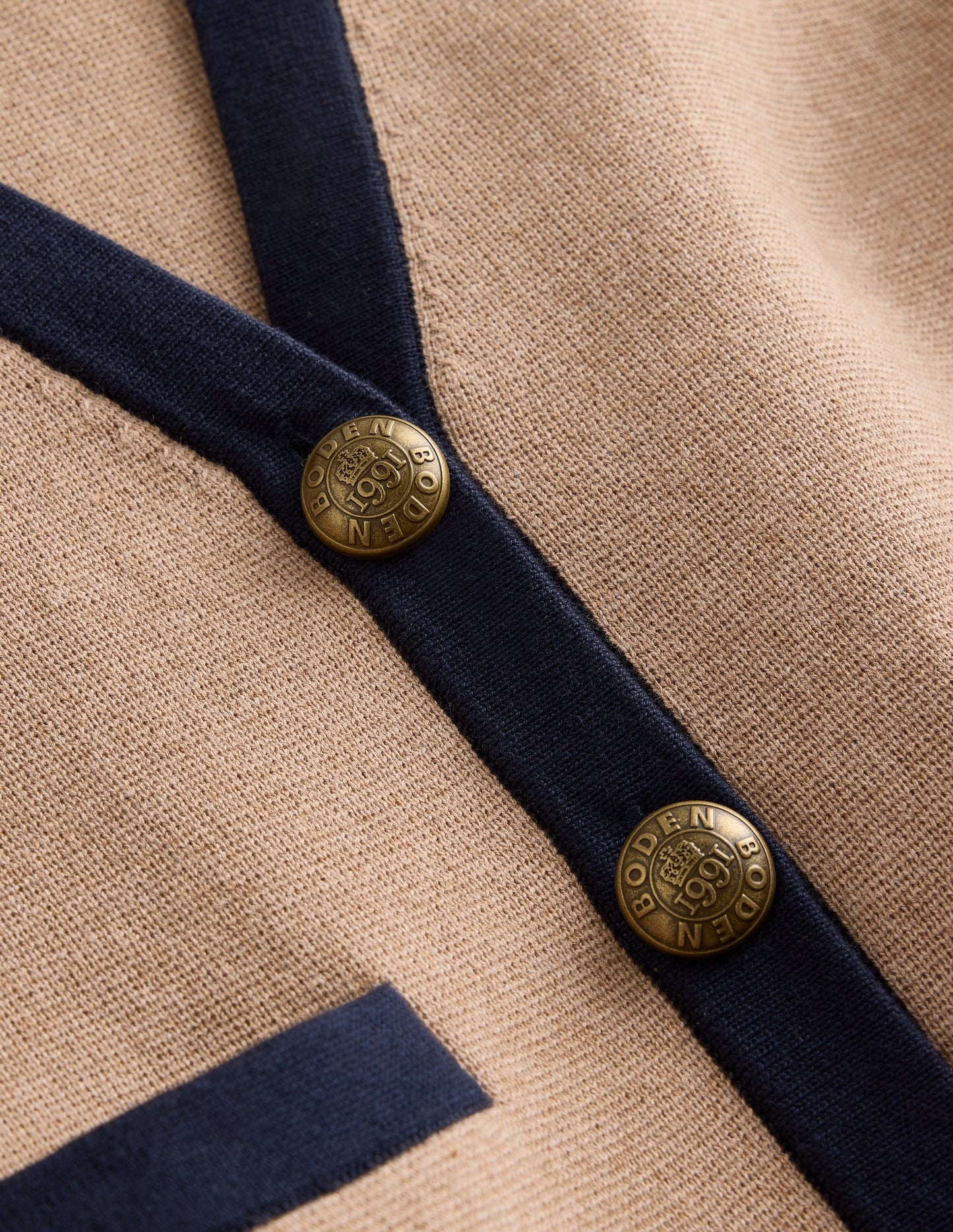 Holly Knitted Waistcoat-Camel Melange