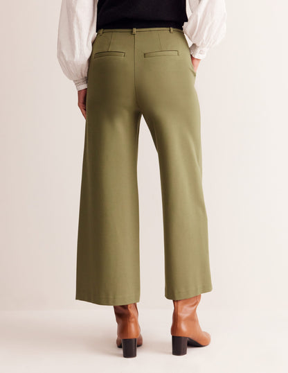 Ponte Wide Leg Culottes-Oregano