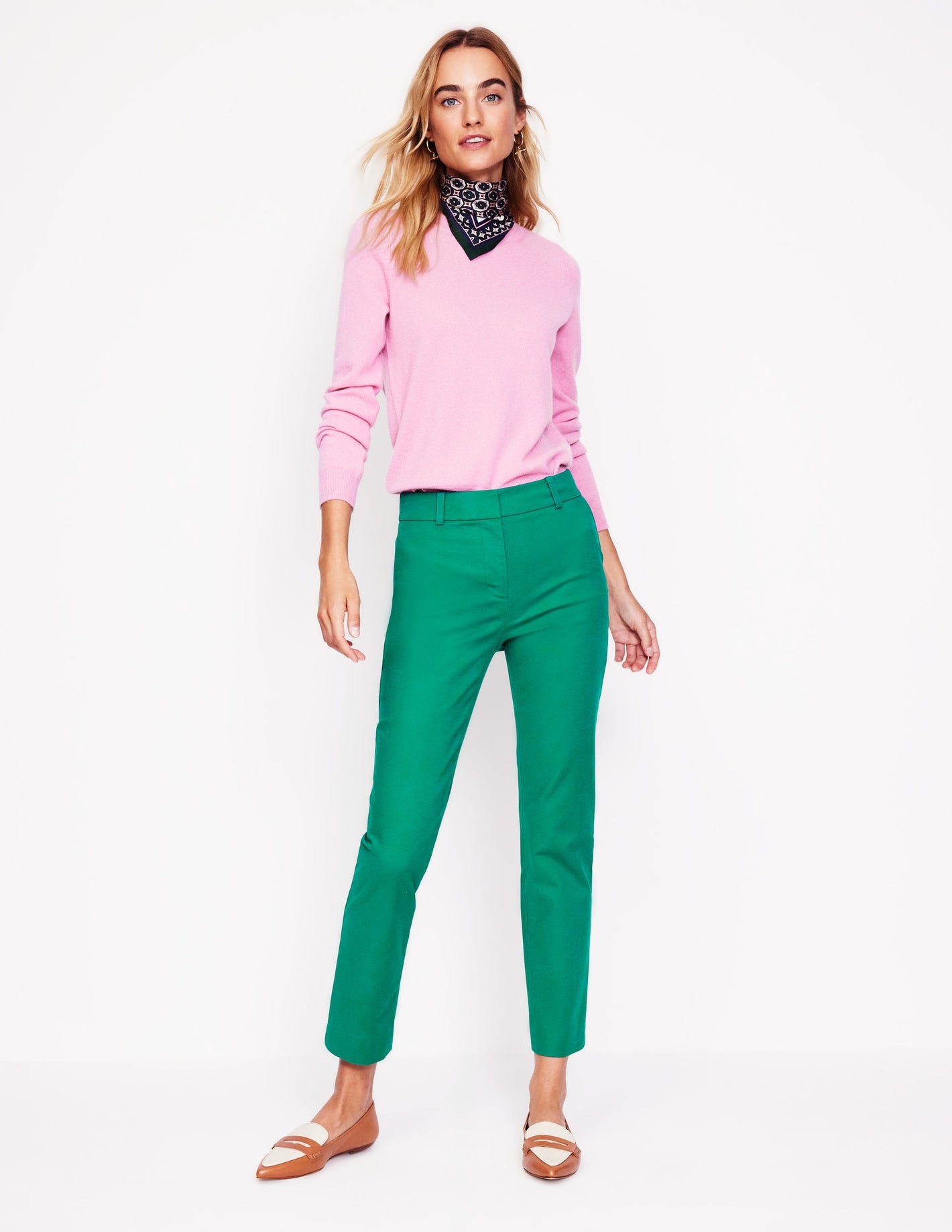 Richmond 7/8 Trousers-Malachite