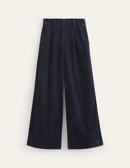 Chiswick Cord Trousers-Navy