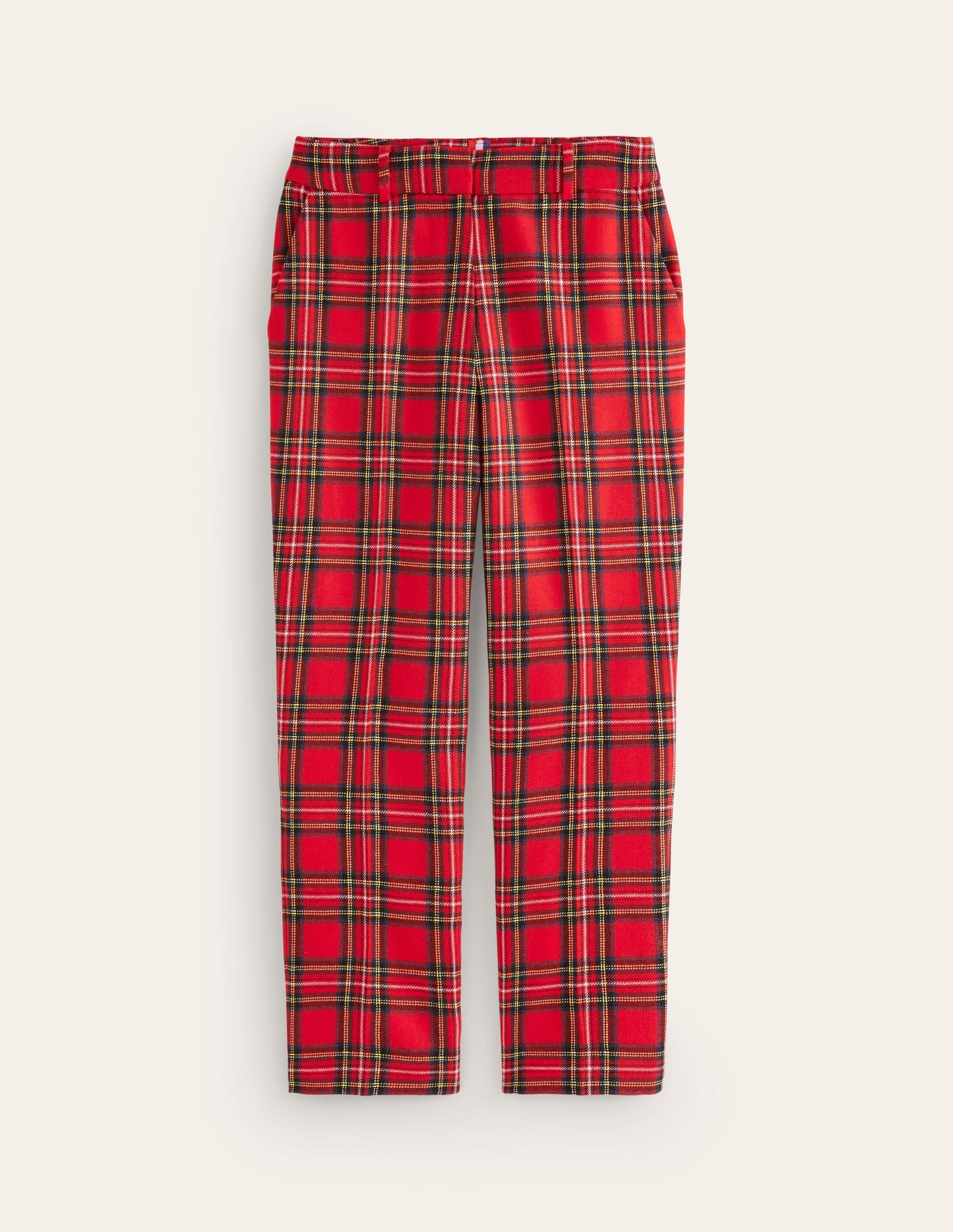 Kew Wool Blend Trousers -Red and Blue Check