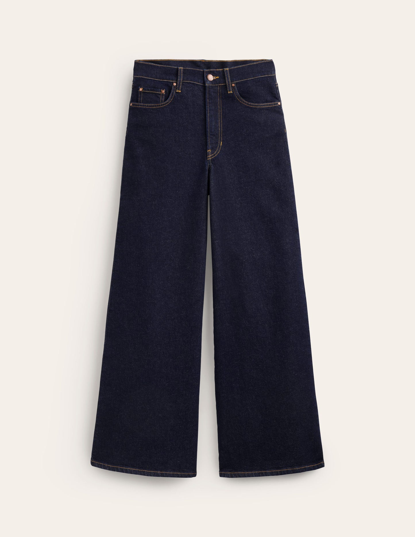 High Rise Wide Leg Jeans-Indigo Rinse