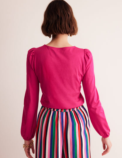 Supersoft Long Sleeve Top-Cherry Jam