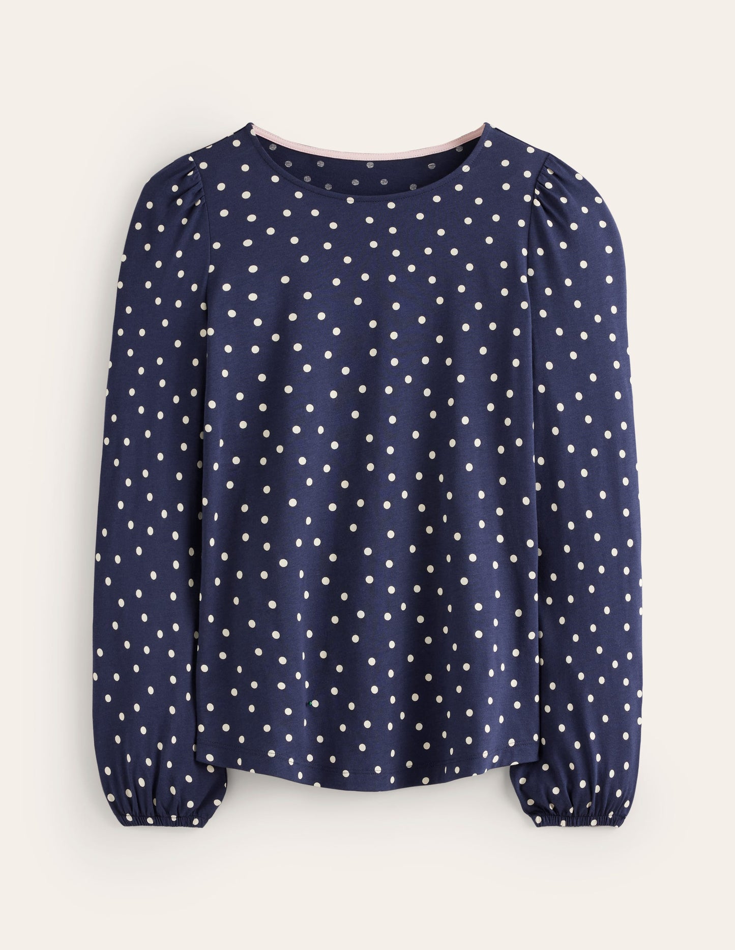 Supersoft Long Sleeve Top-French Navy, Sparse Spot