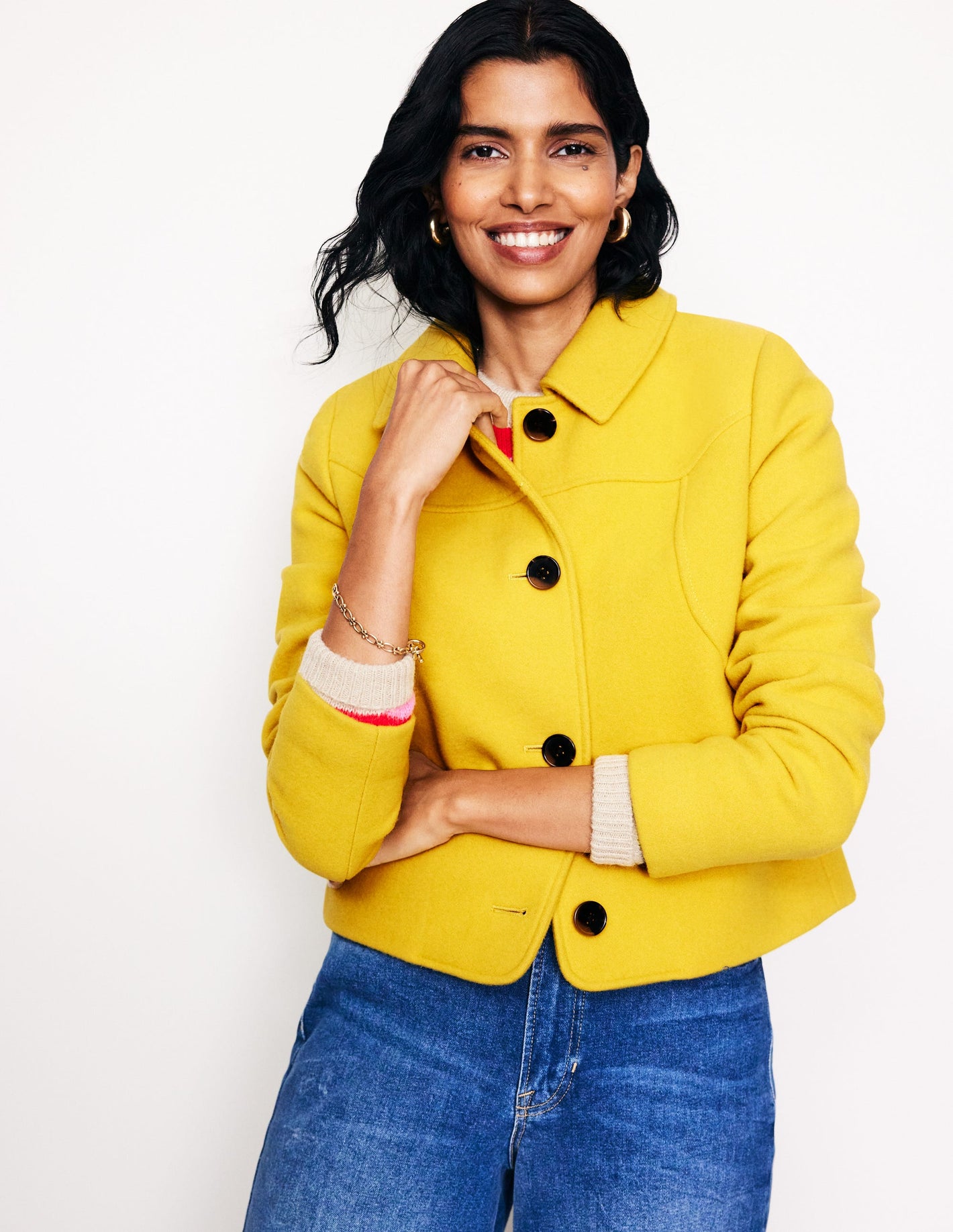 Oxford Melton Jacket-Ceylon Yellow