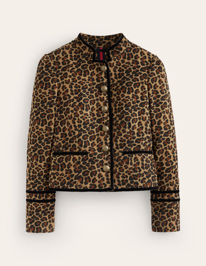 Cambridge Military Jacket-Leopard