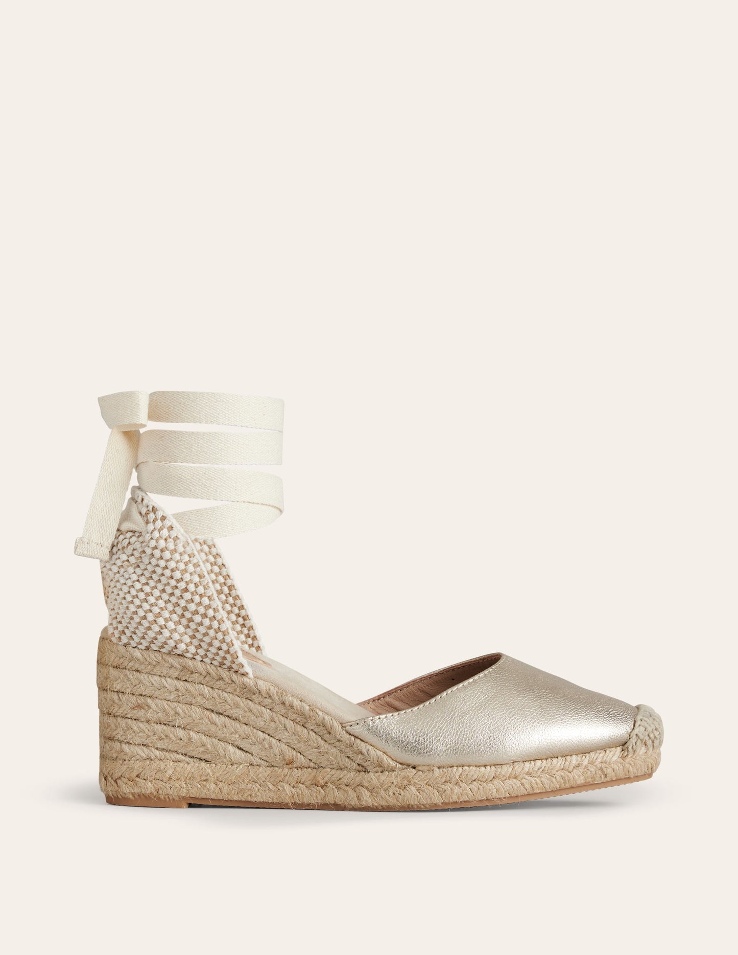 Cassie Espadrille Wedge-Gold