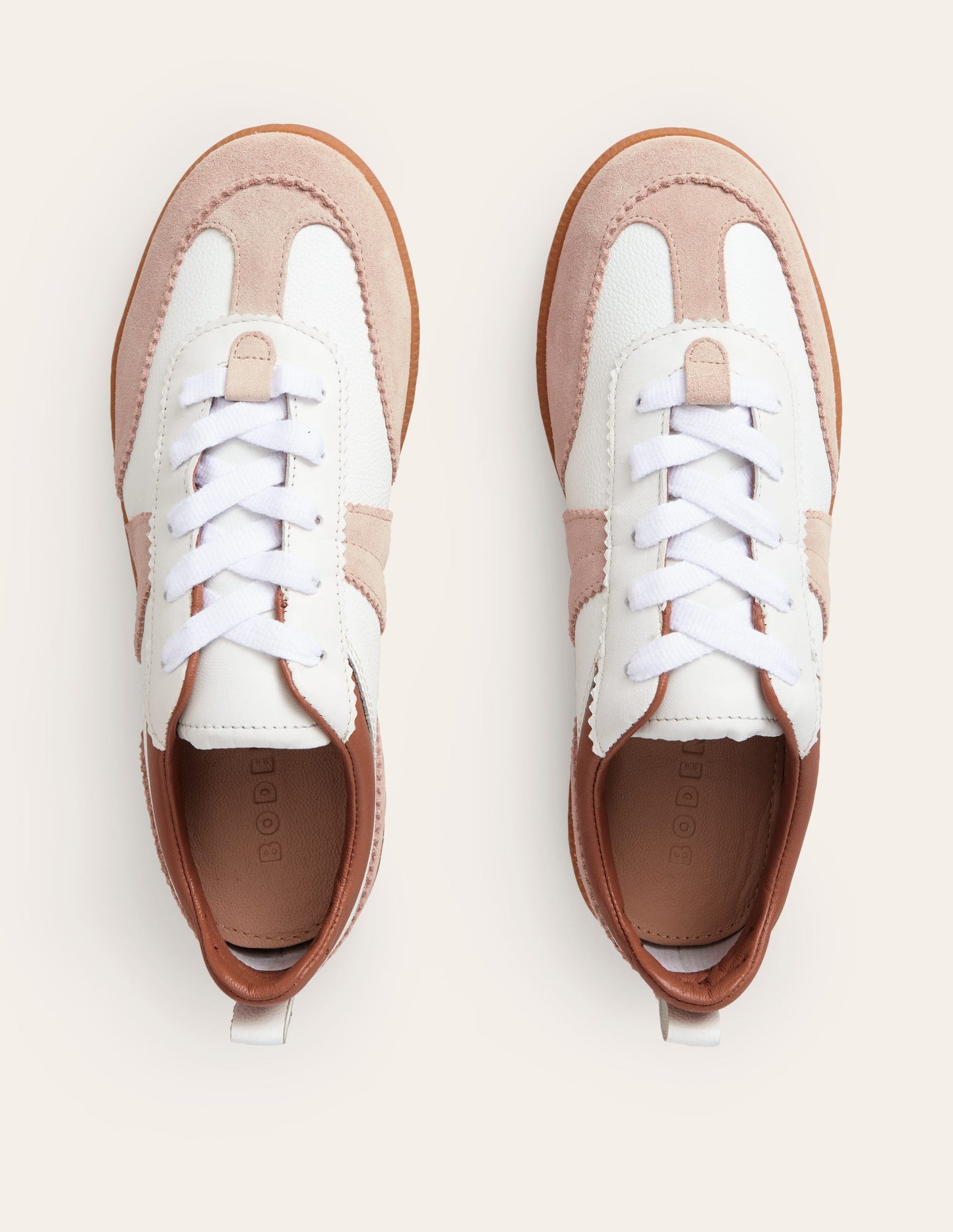 Erin Retro Tennis Trainers-White Mix