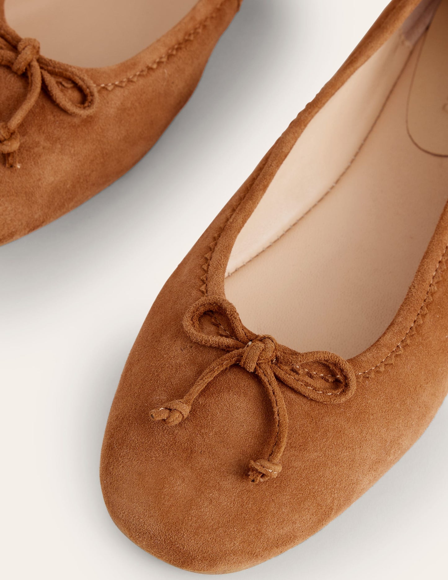 Kitty Flexi Sole Ballet Pumps-Ginger Snap Suede