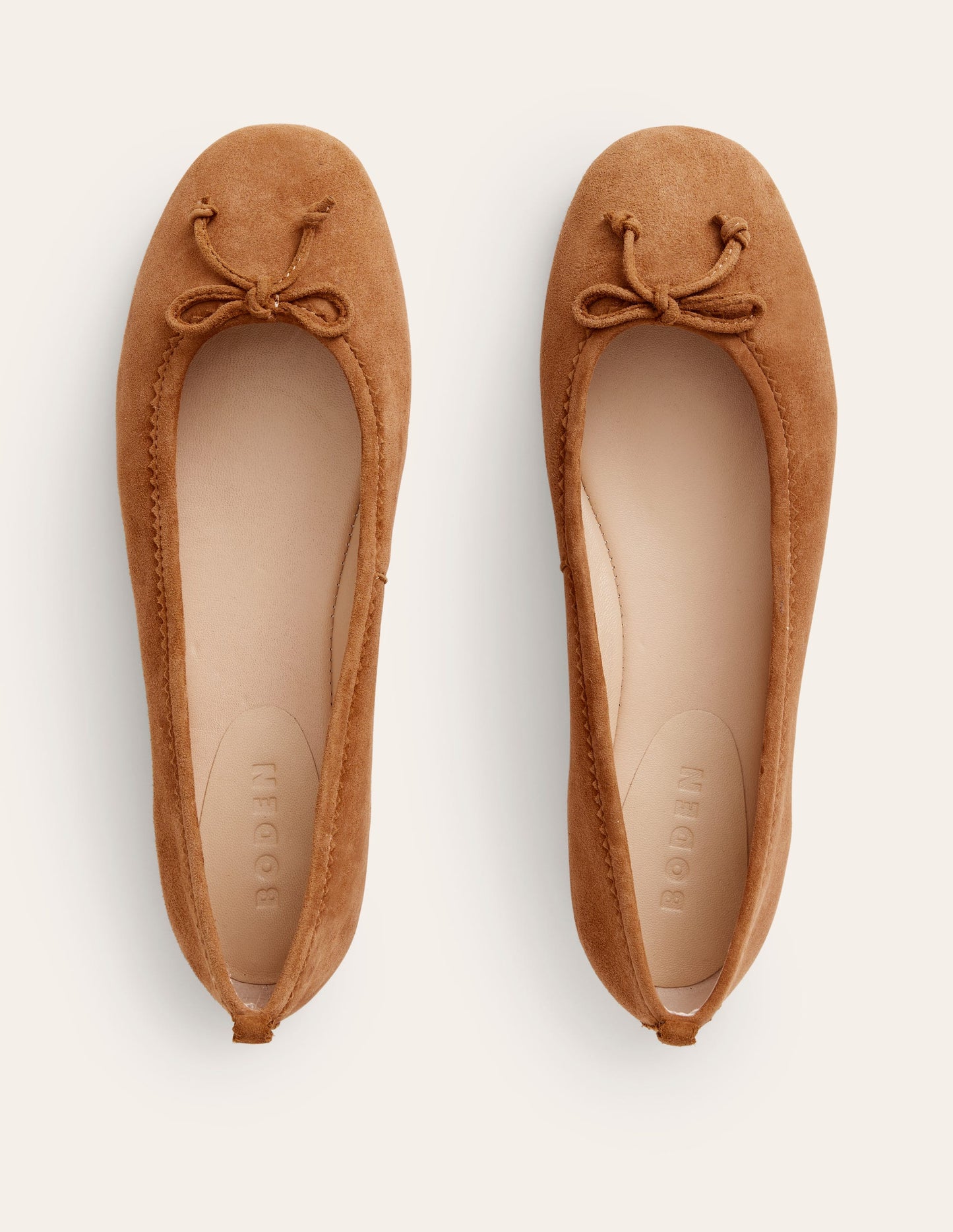 Kitty Flexi Sole Ballet Pumps-Ginger Snap Suede