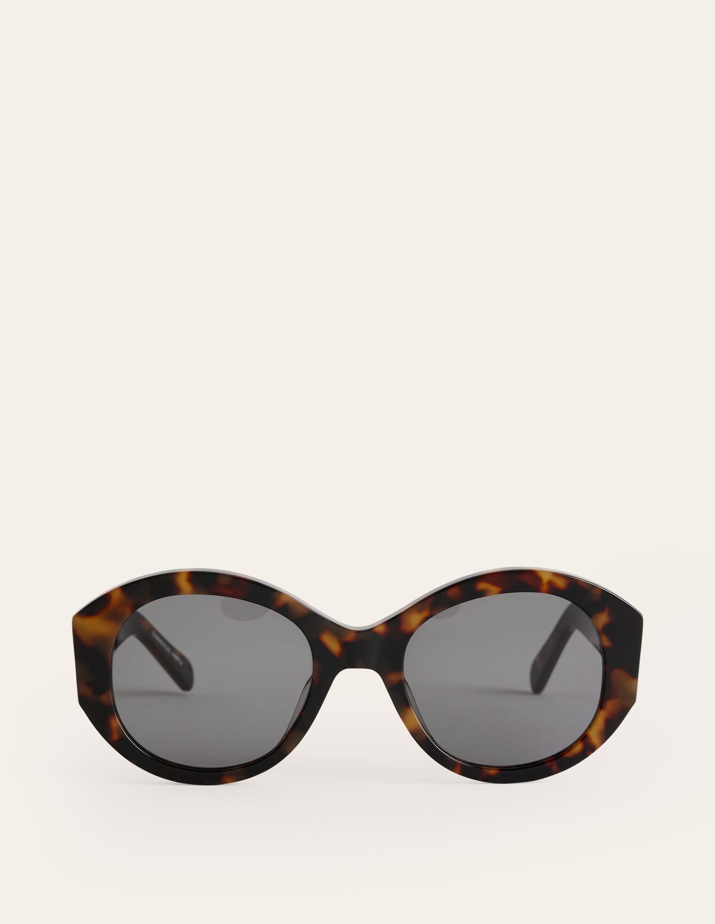 Oval Sunglasses-Tort