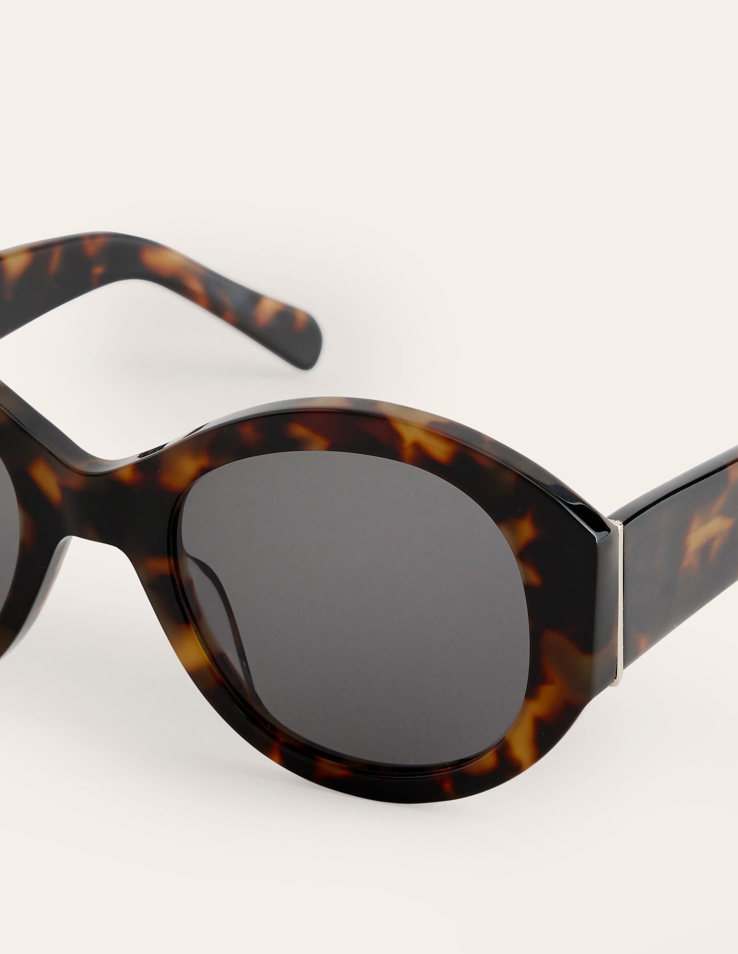 Oval Sunglasses-Tort