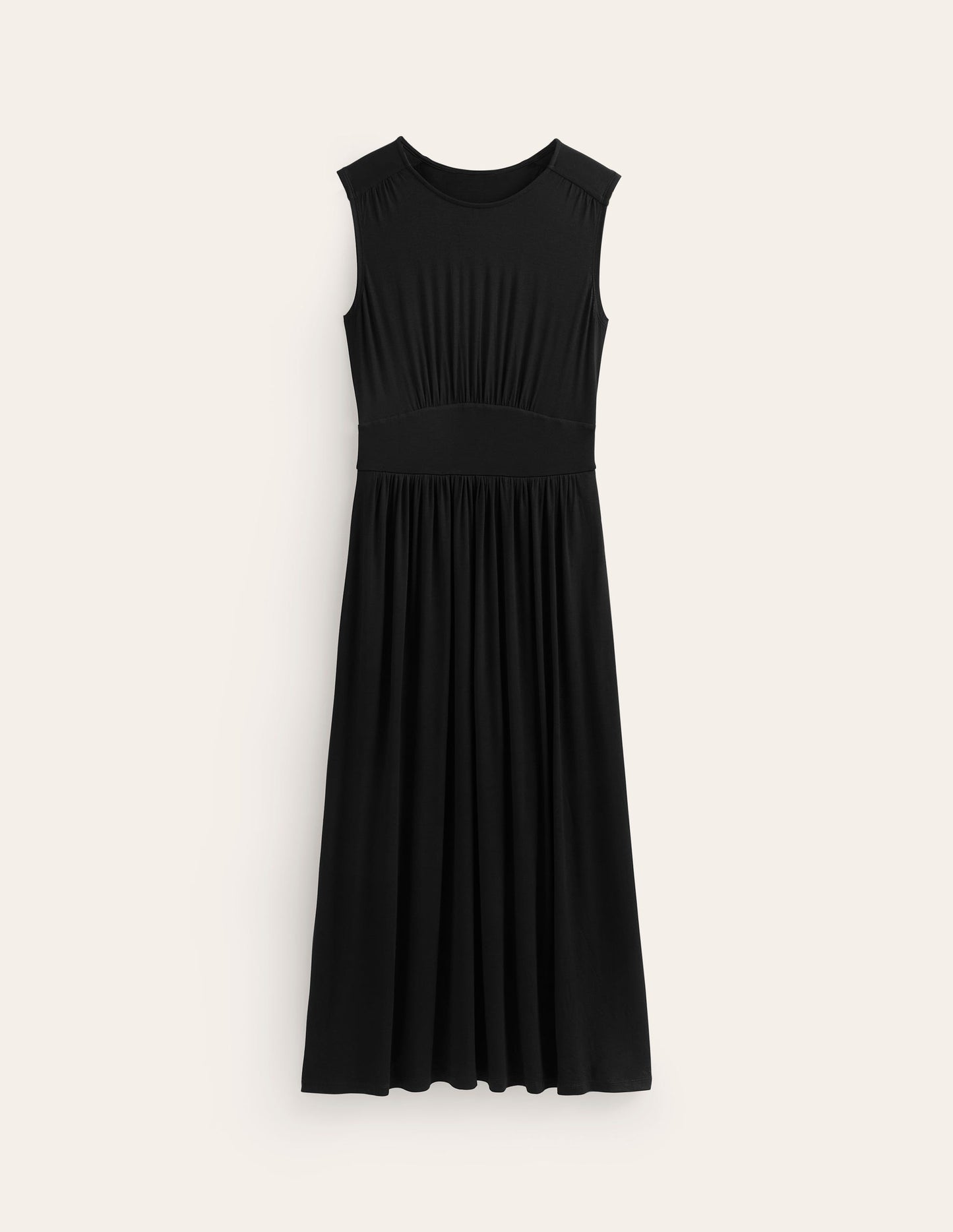 Thea Sleeveless Midi Dress-Black