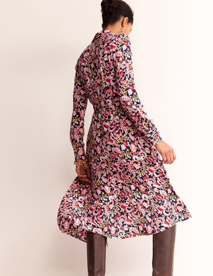 Kate Midi Shirt Dress-Soft Peony, Sweet Pea