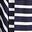 Laura Jersey Midi Shress-French Navy, Ivory Stripe