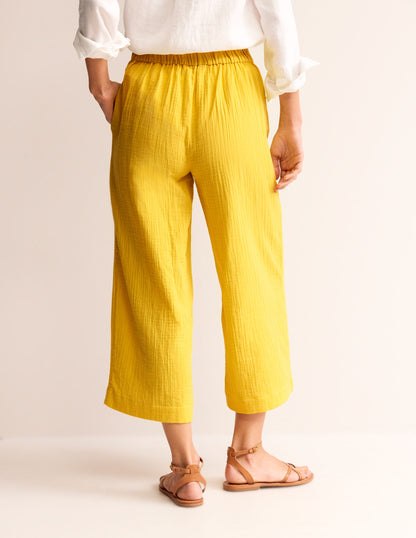 Pull-on Doublecloth Trousers-Passion Fruit