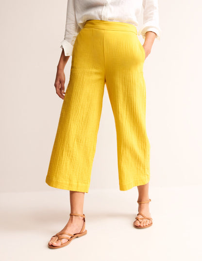 Pull-on Doublecloth Trousers-Passion Fruit