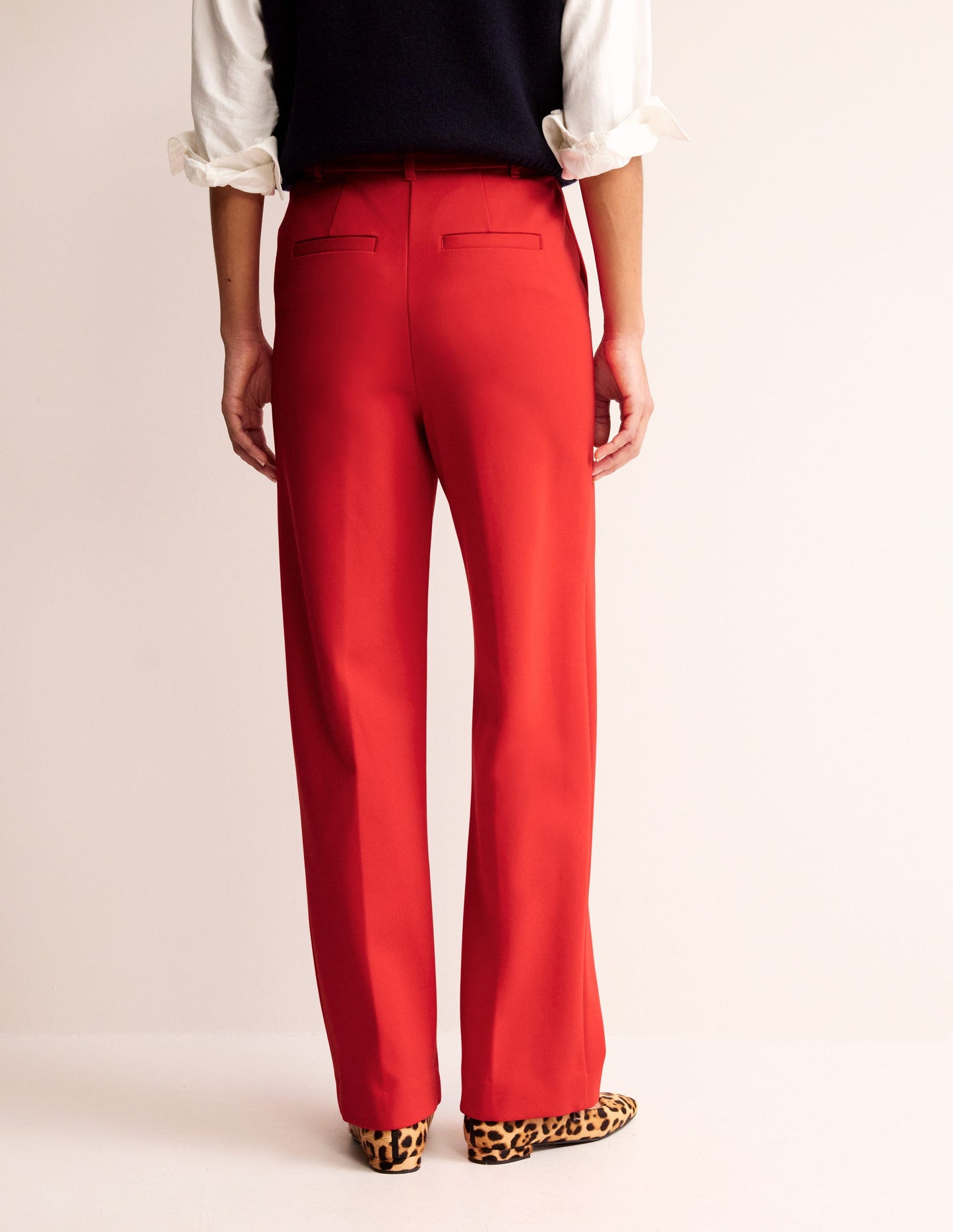 Pimlico Ponte Trousers-Hot Pepper