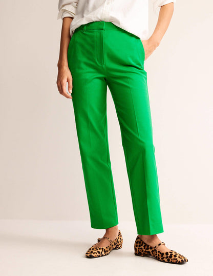 Kew Bi-Stretch Trousers-Green Tambourine