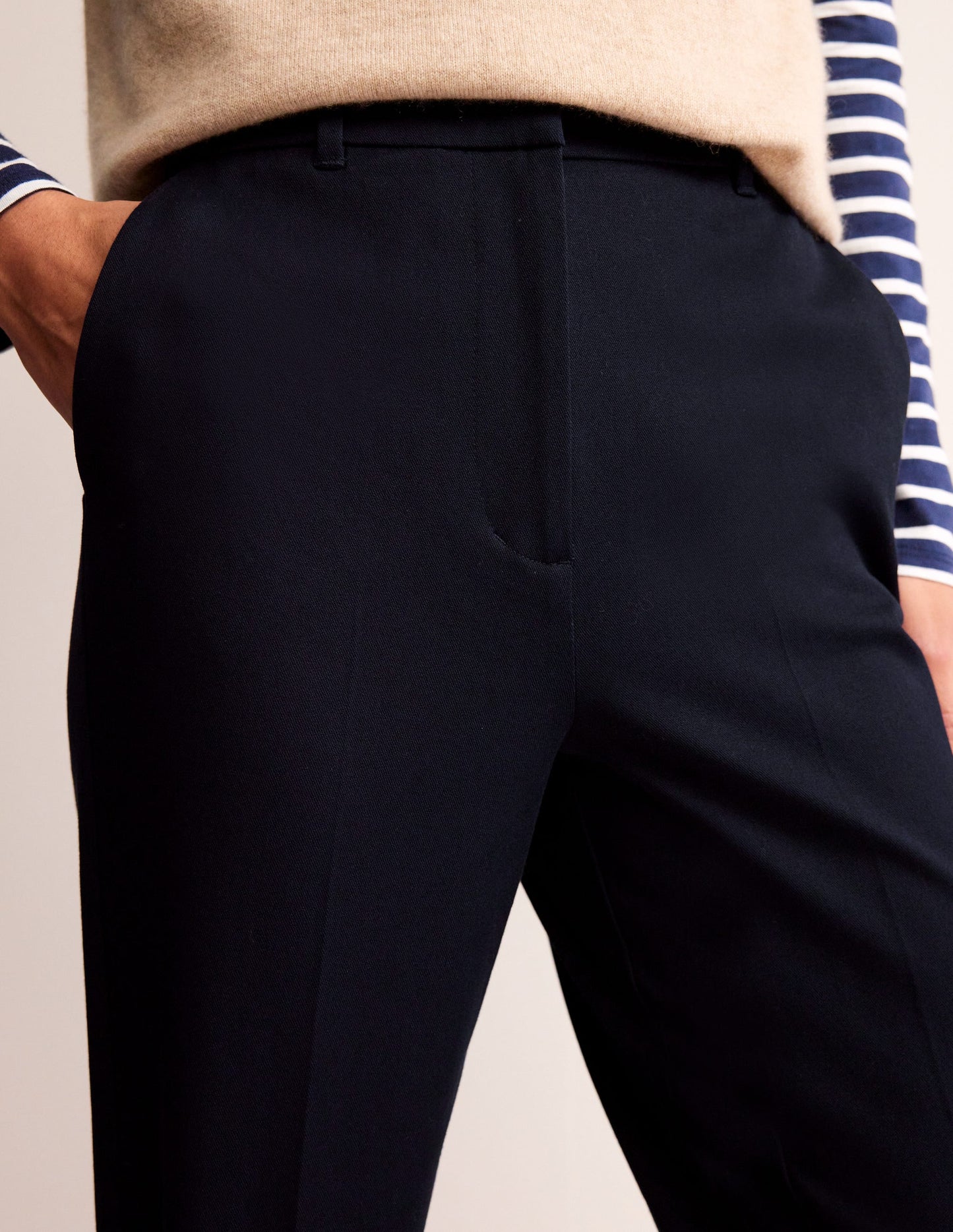 Kew Bi-Stretch Trousers-Navy