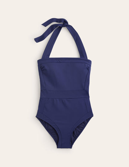 Santorini Halterneck Swimsuit -French Navy