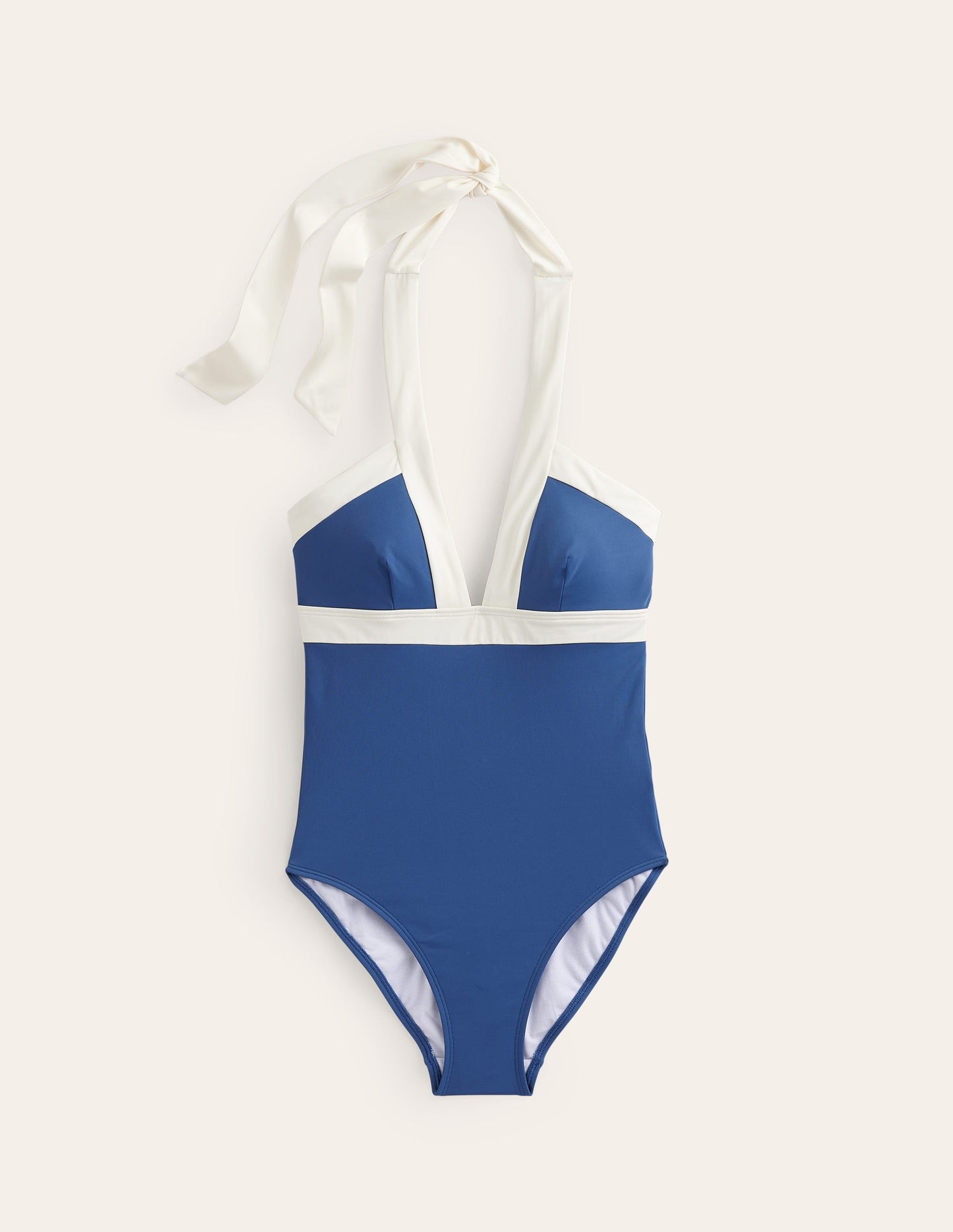 Ithaca Halter Swimsuit-Globe/ Ivory Colourblock