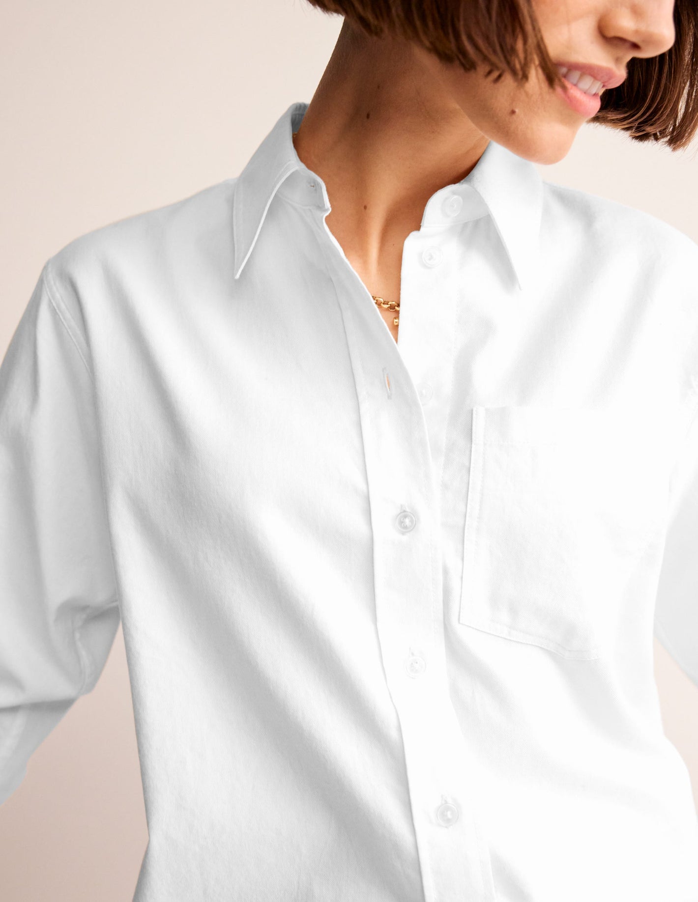 Connie Cotton Shirt-White