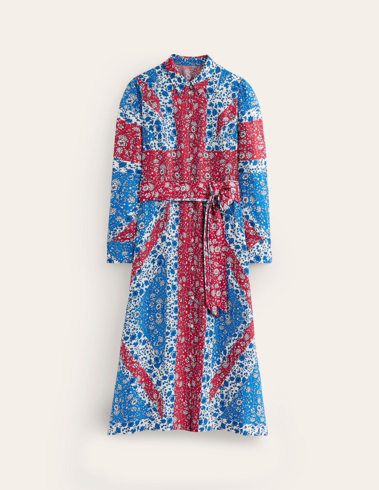 Claudia Maxi Shirt Dress-Indigo Bunting, Union Jack