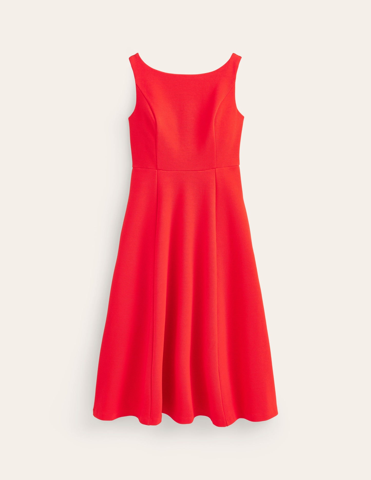 Scarlet Ottoman Ponte Dress-Flame Scarlet