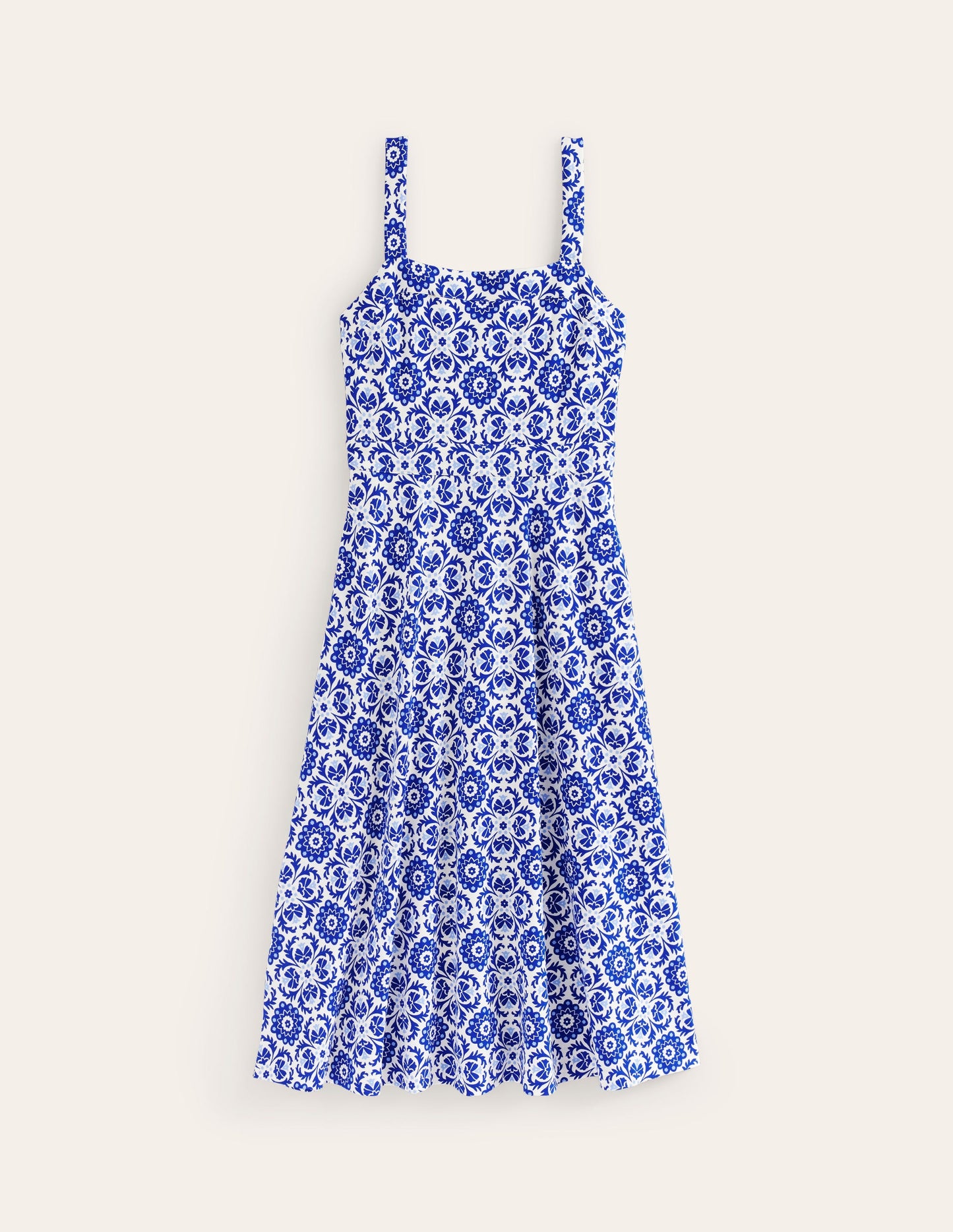 Bridget Ponte Midi Dress-Surf the Web, Mosaic Bloom