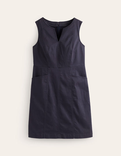 Helena Chino Short Dress-Navy