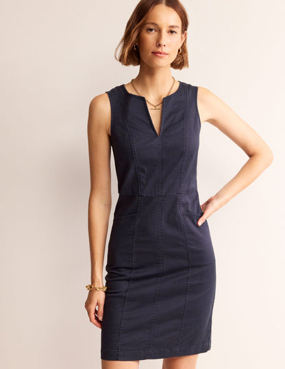 Helena Chino Short Dress-Navy