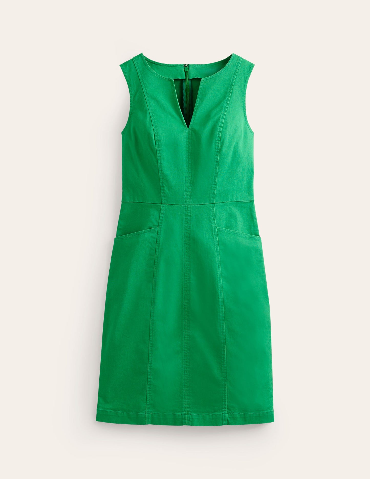 Helena Chino Short Dress-Green Tambourine