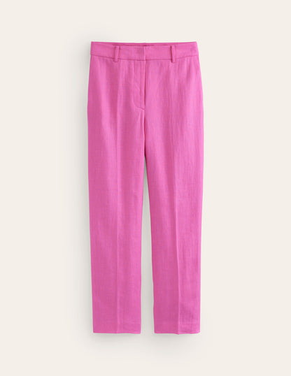 Kew Linen Trousers-Sangria Sunset