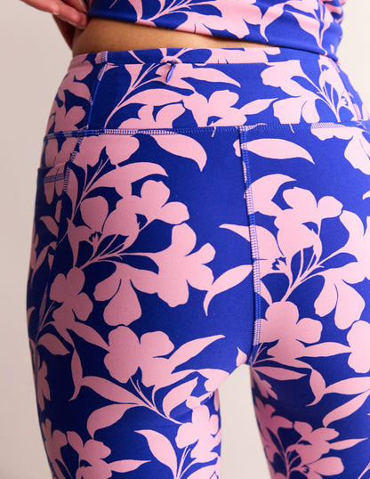 High Waist Pocket Leggings-Rose, Silhouette Bloom