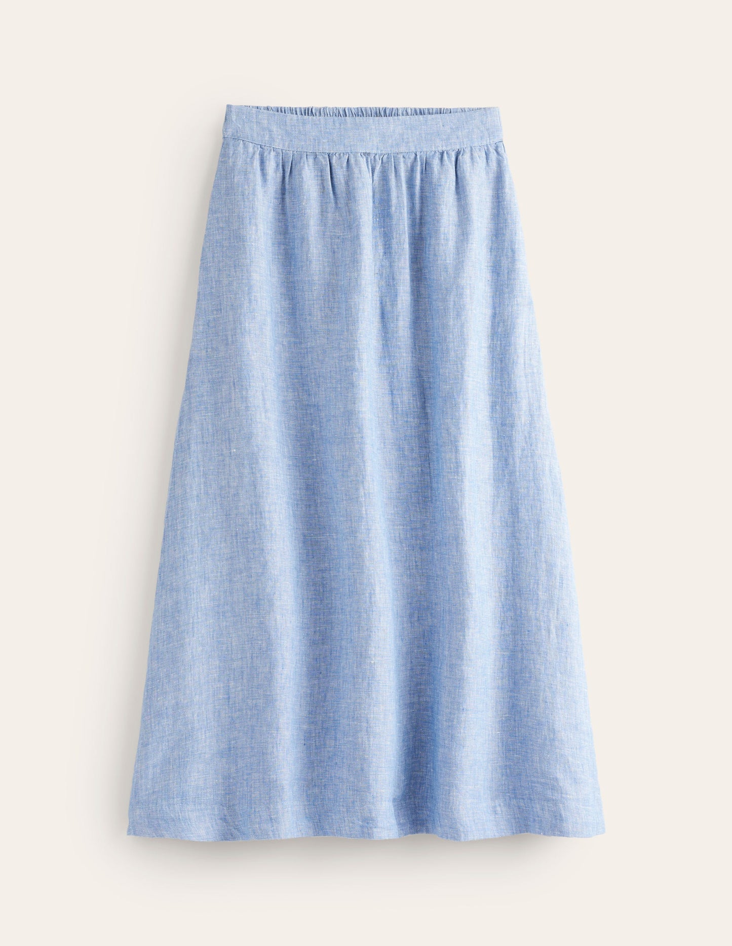 Florence Linen Skirt-Chambray