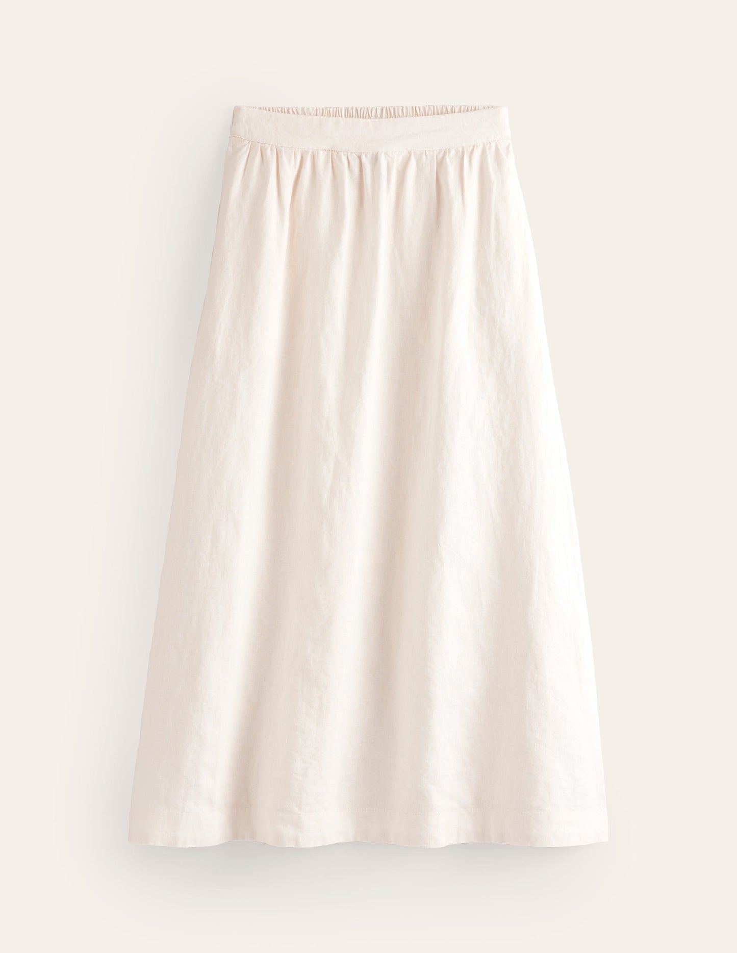 Florence Linen Skirt-Ecru