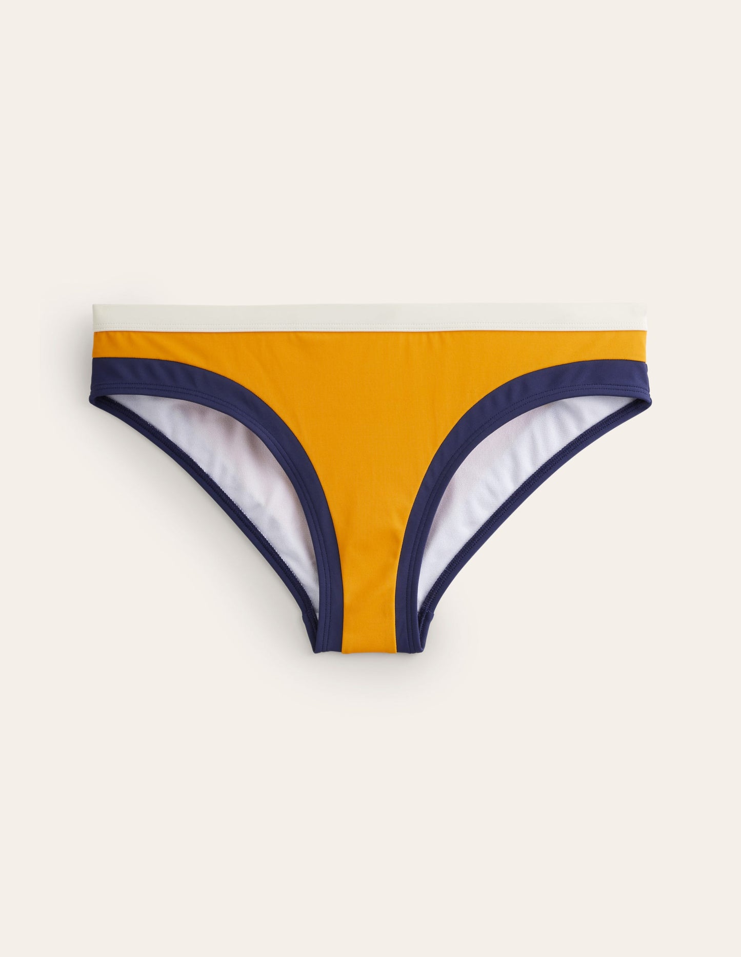 Santorini Bikini Bottoms-Saffron Yellow Colourblock