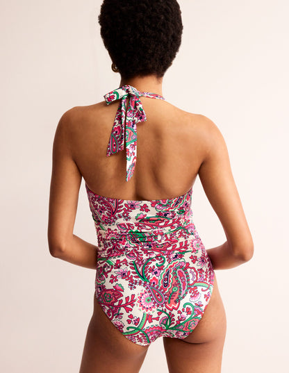 Levanzo Halter Swimsuit-Multi, Fantastical