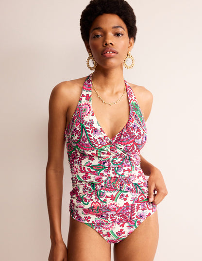 Levanzo Halter Tankini Top-Multi, Fantastical