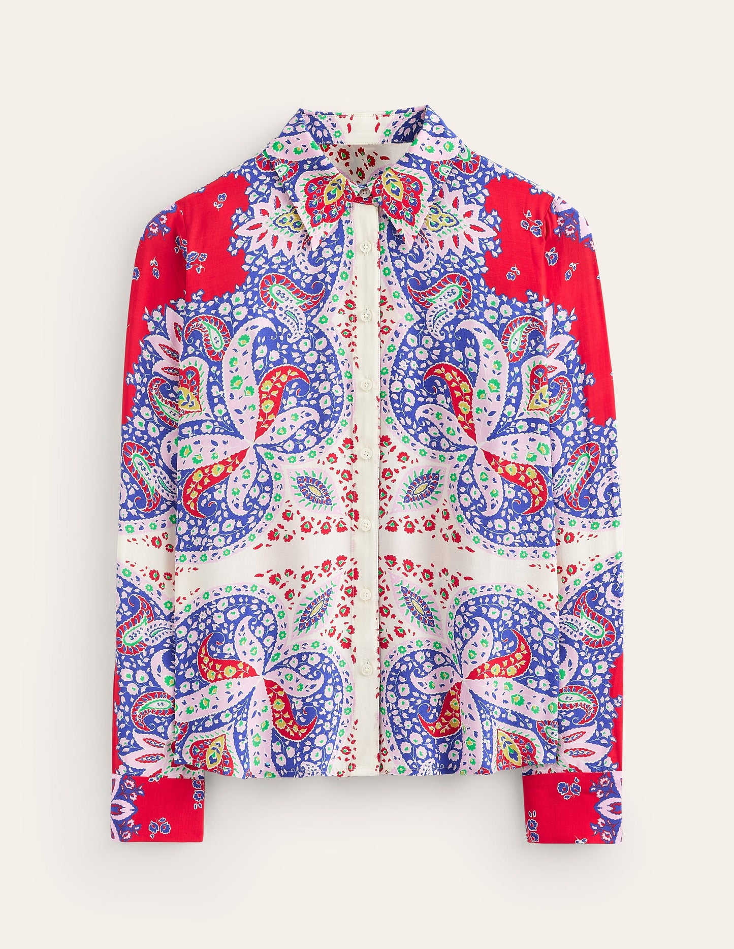 Sienna Viscose Shirt-Rubicondo, Ornate Paisley